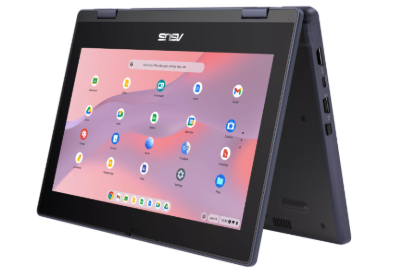 Picture of Asus 11.6" HD w/Gorilla Glass (Touch) 250 nits,MT8189,8GB DDR5X,64GB emmc,Rugged/Flip,WIFI 6E,Stylus,ChromeOS,1Y Pur