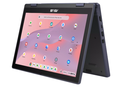 Picture of Asus 12.2" Wuxga Glare w/Gorilla Glass(Touch) 300nits,MT8189,8GB DDR5X,64GB emmc,Rugged/Flip,WIFI 6E,Dual camera,Stylus,Chrome,3CELL 50WH,Mineral Grey,1YR